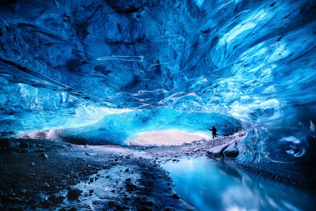 Visite d'une grotte de glace du Vatnajökull