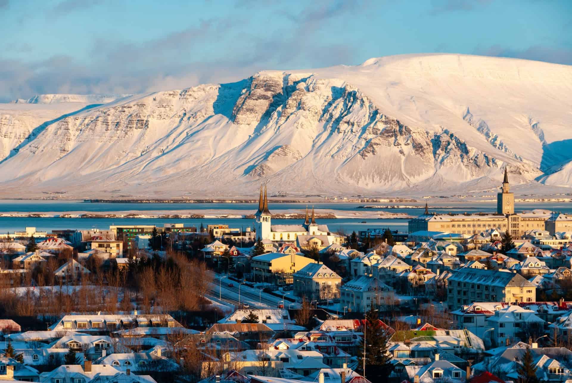 reykjavik capitale islande neige