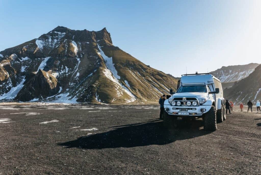 Visite du volcan Katla en super jeep
