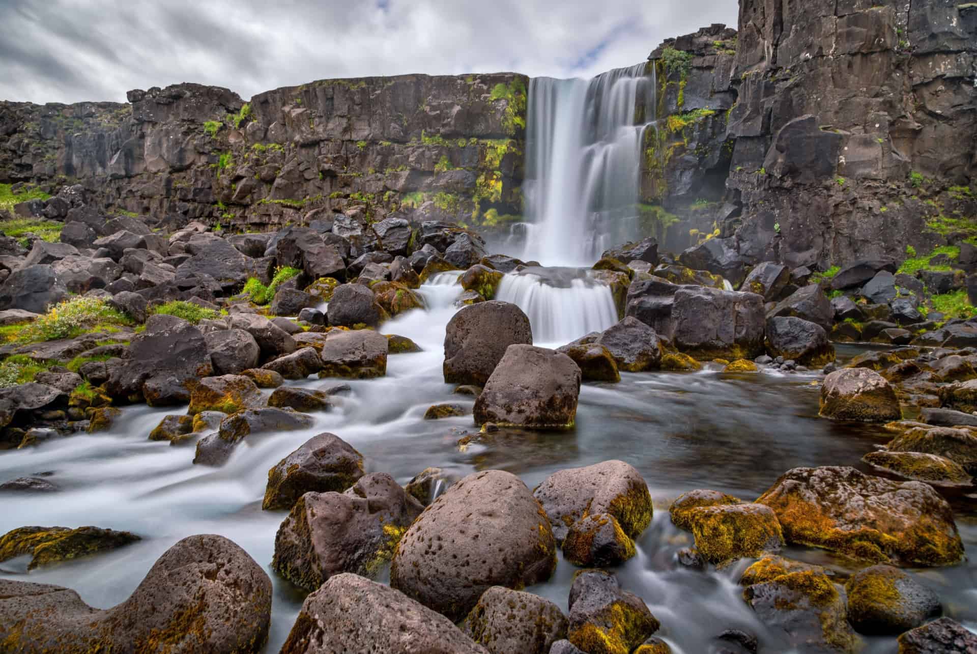 cascade oxararfoss parc national thingvellir cascade oxararfoss parc national thingvellir