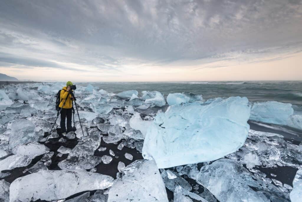 Excursion à Diamond Beach et Jökulsárlón depuis Reykjavik