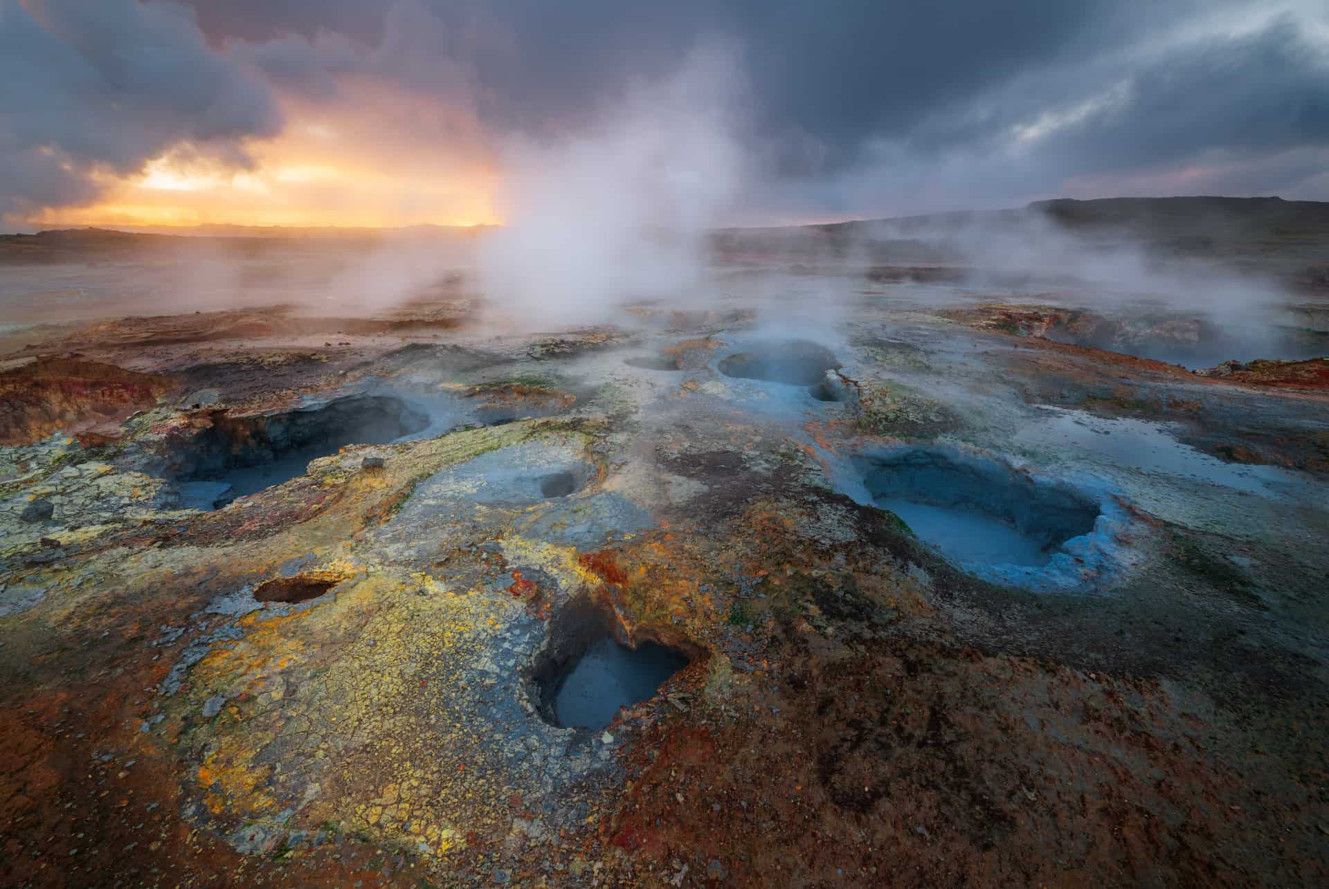 gunnuhver reykjanes islande