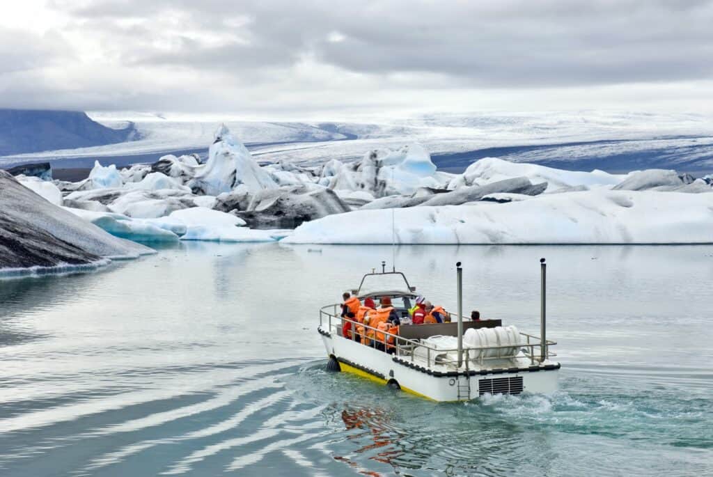 Visite en bateau amphibie de la lagune glaciaire de Jökulsárlón