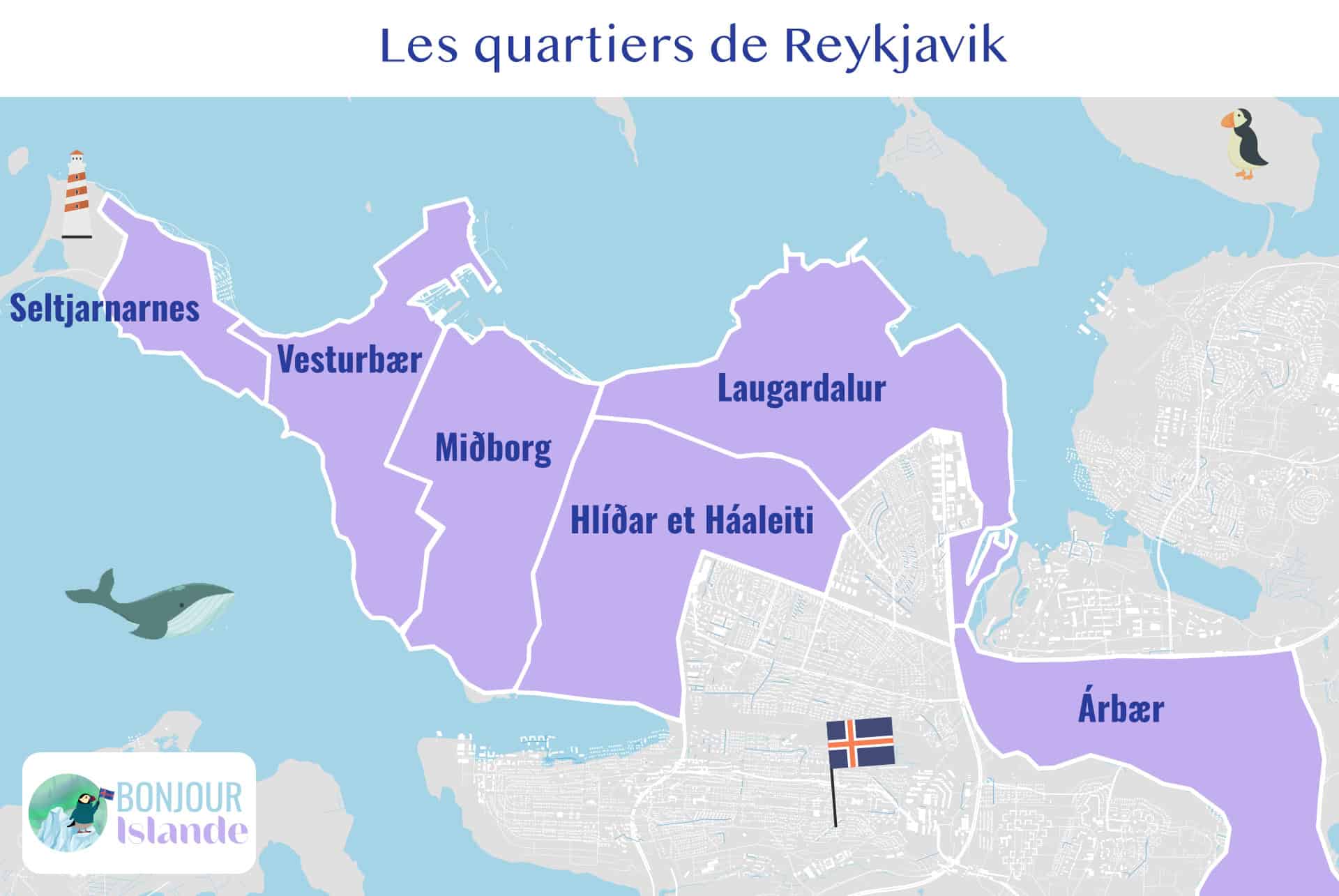 quartiers de reykjavik