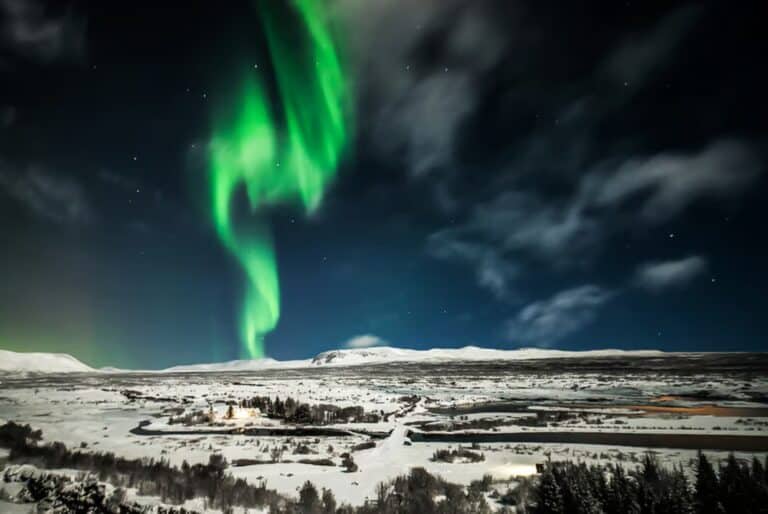 Aurores boréales en bus depuis Reykjavik