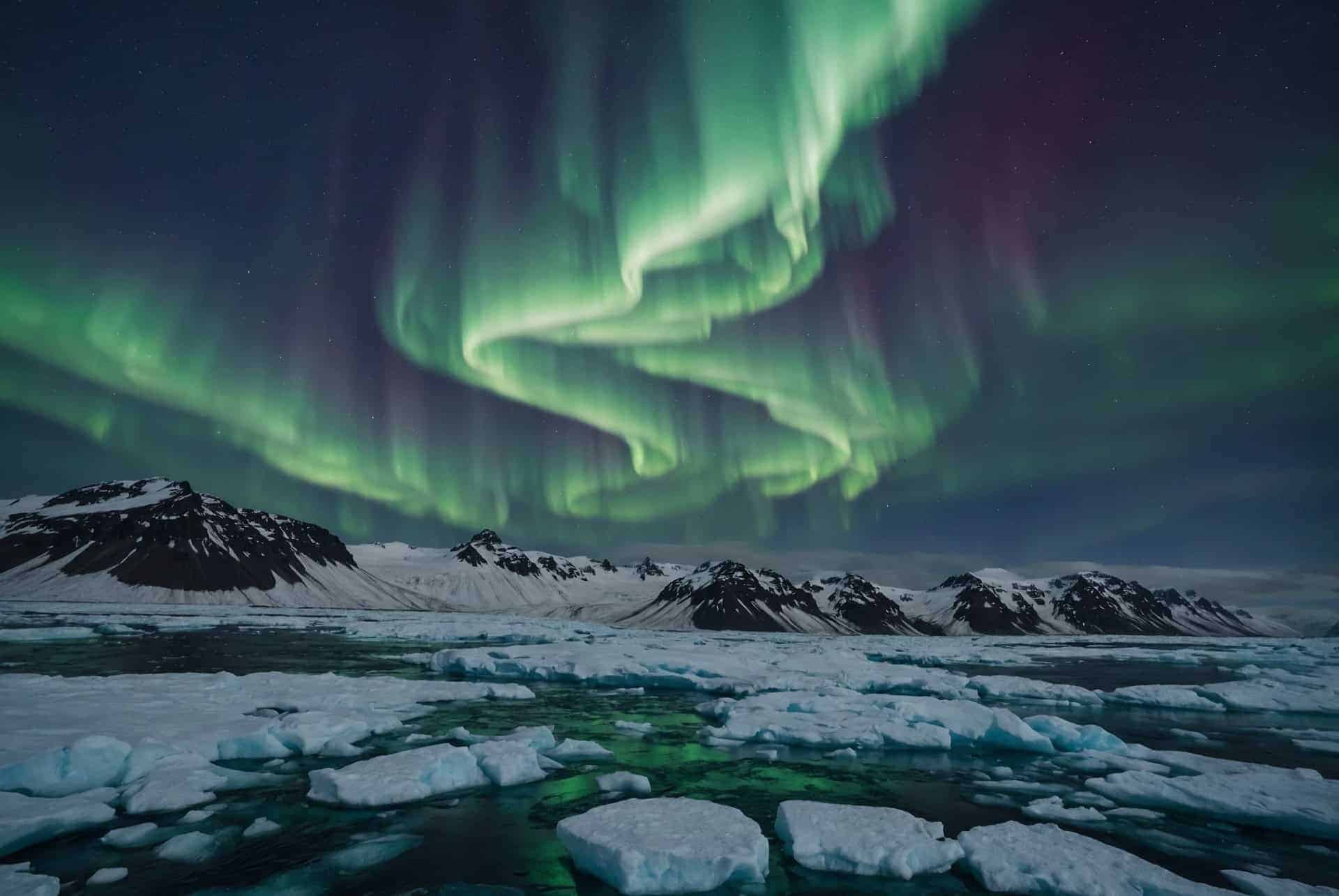 aurores boreales en islande