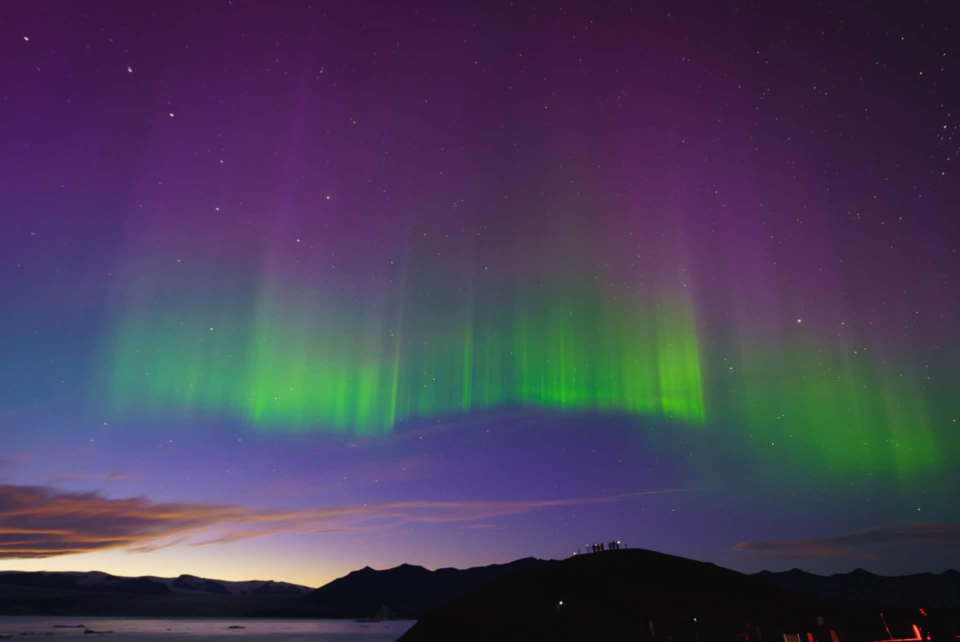 aurore boreale jokulsarlon aurore boreale jokulsarlon