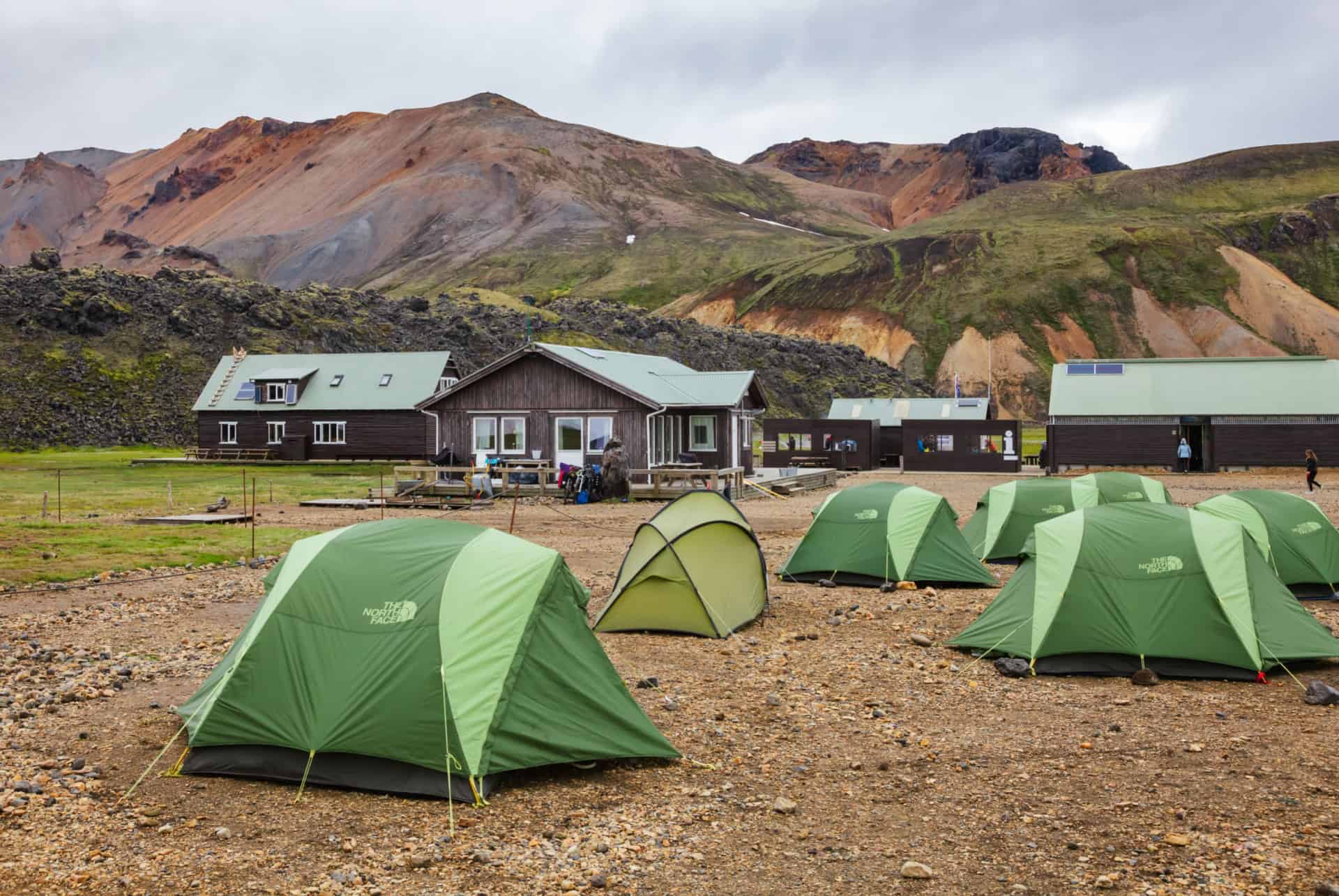 camping landmannalaugar islande juillet