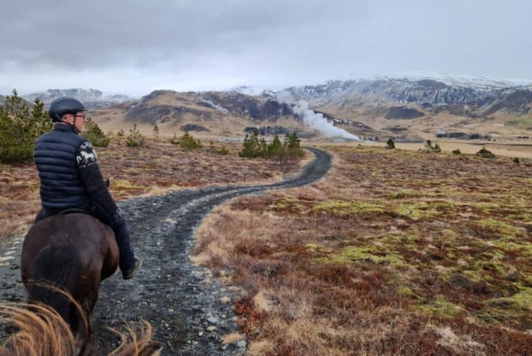 Randonnée à cheval à Reykjdadalur