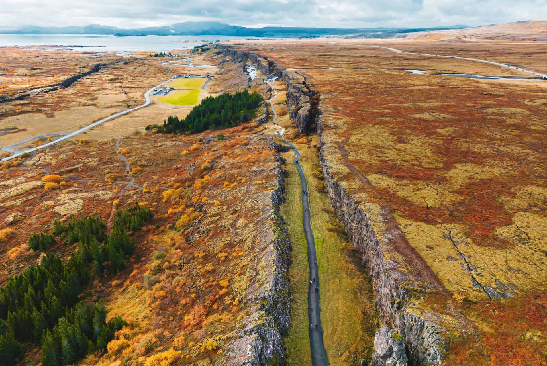 parc national thingvellir vue de haut