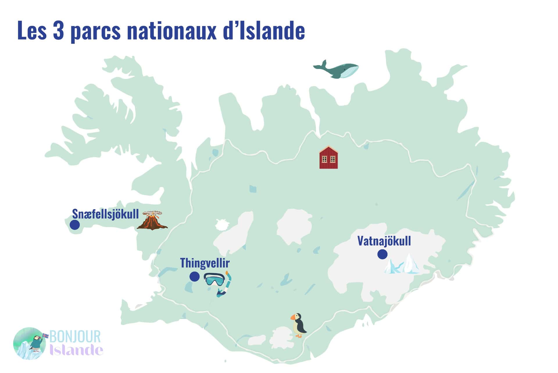 plus beaux parcs nationaux islande carte
