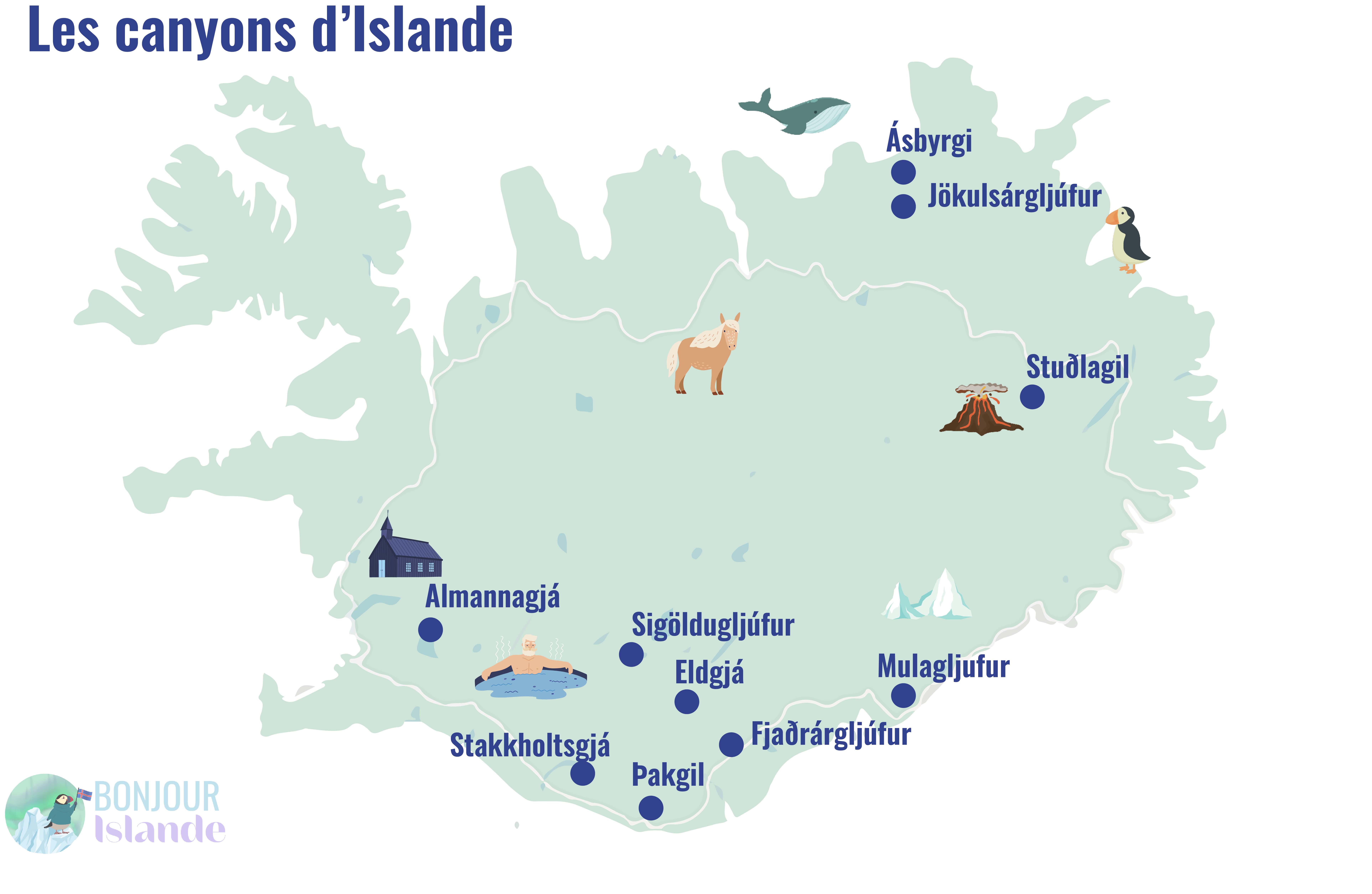 plus beaux canyons islande