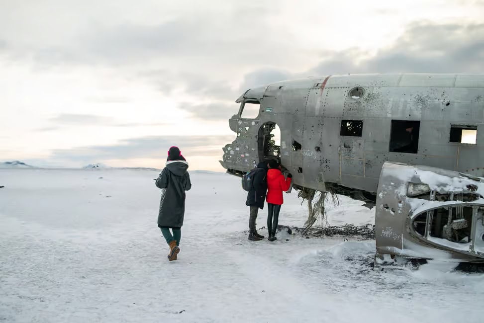 randonnee epave dc3 en islande visite