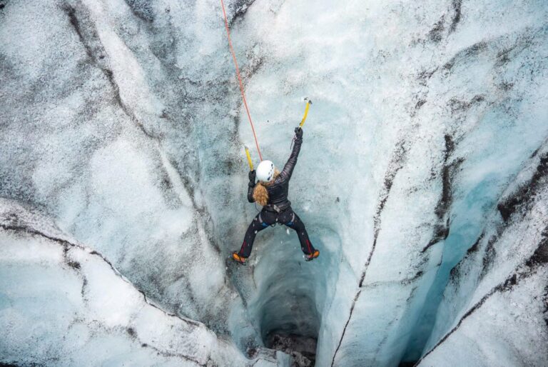 Randonnée glaciaire et escalade de glace