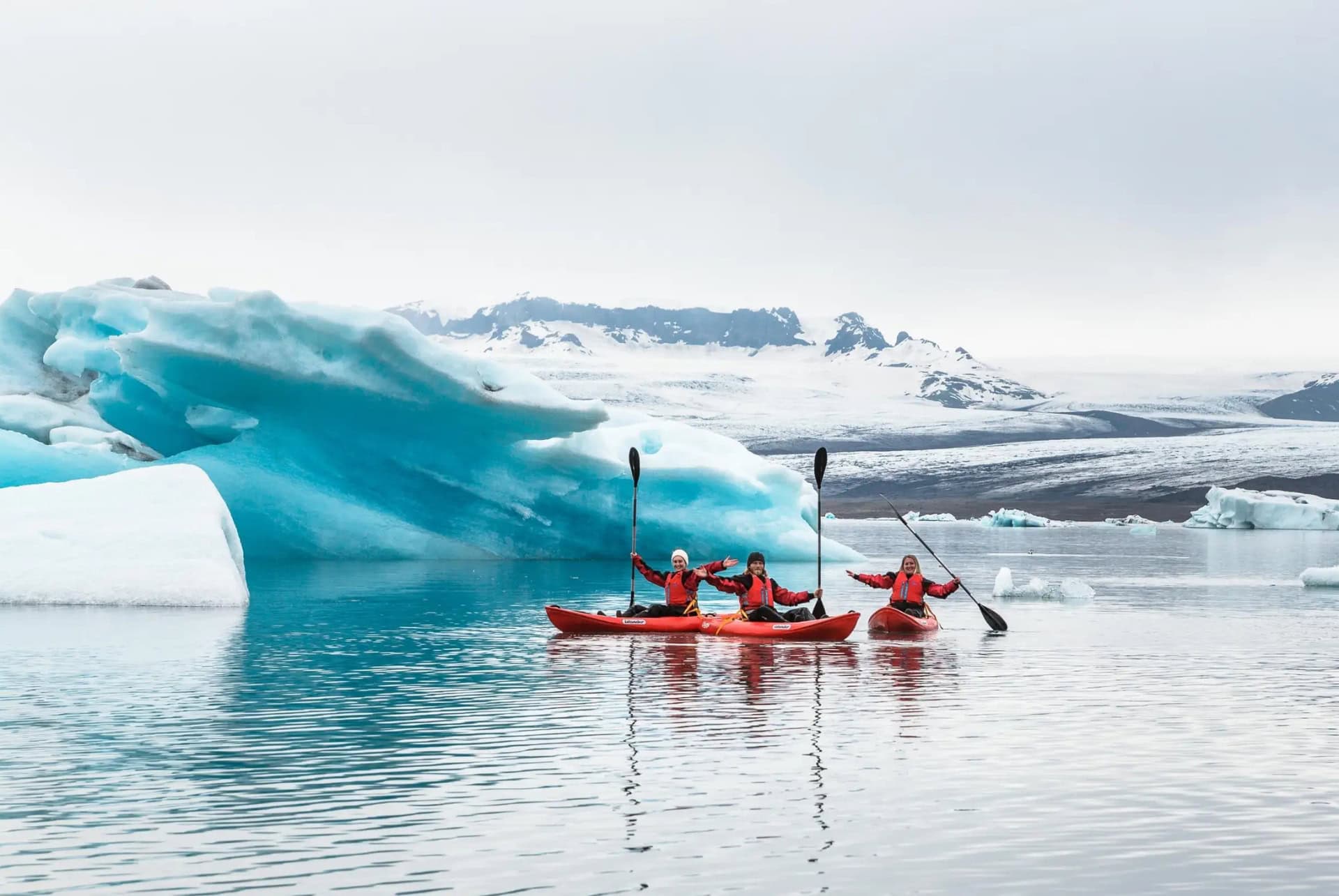 kayak lagune glaciaire jokulsarlon